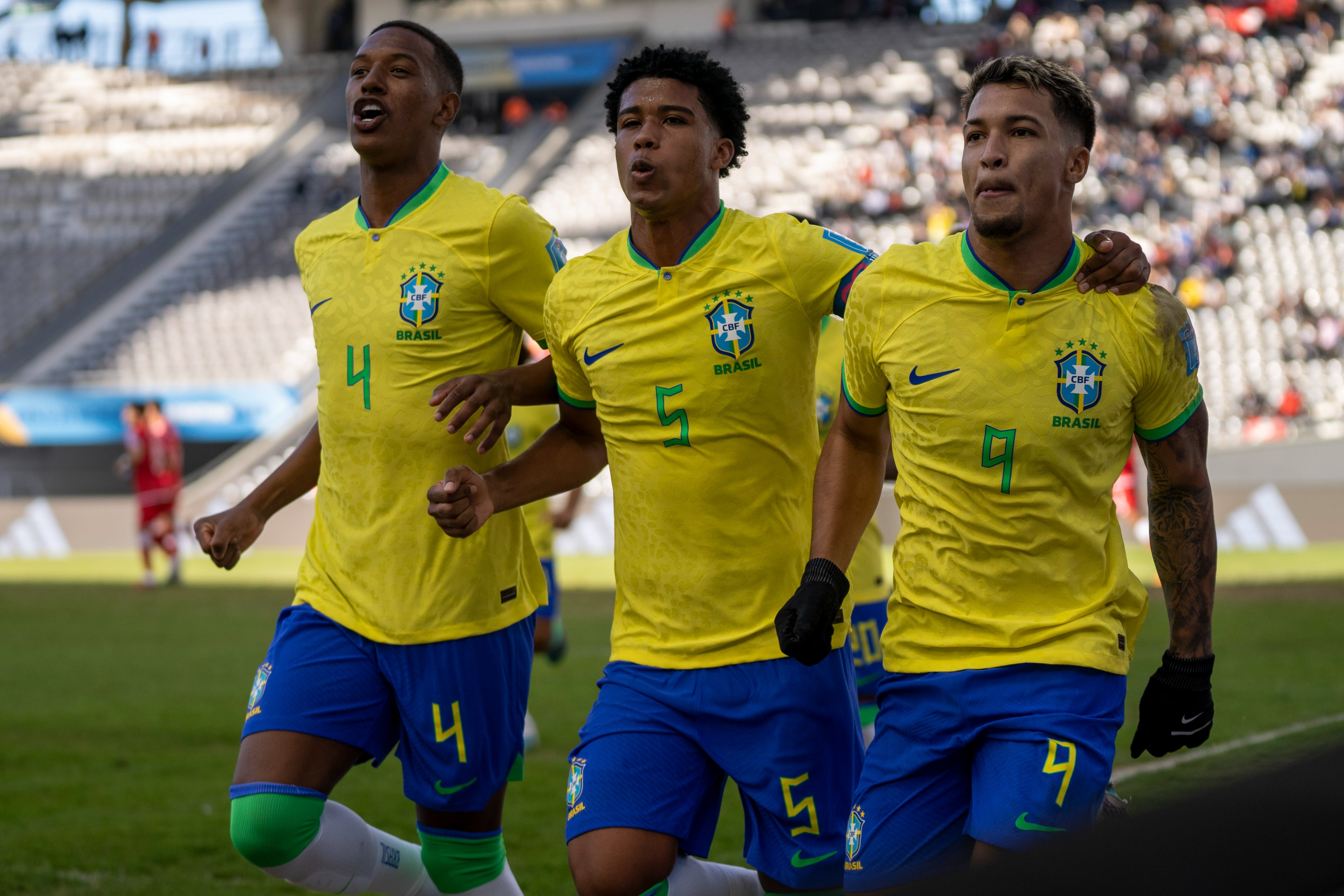 Brasil domina, faz 4 a 1 na Tunísia e avança para as quartas de final do Mundial sub-20