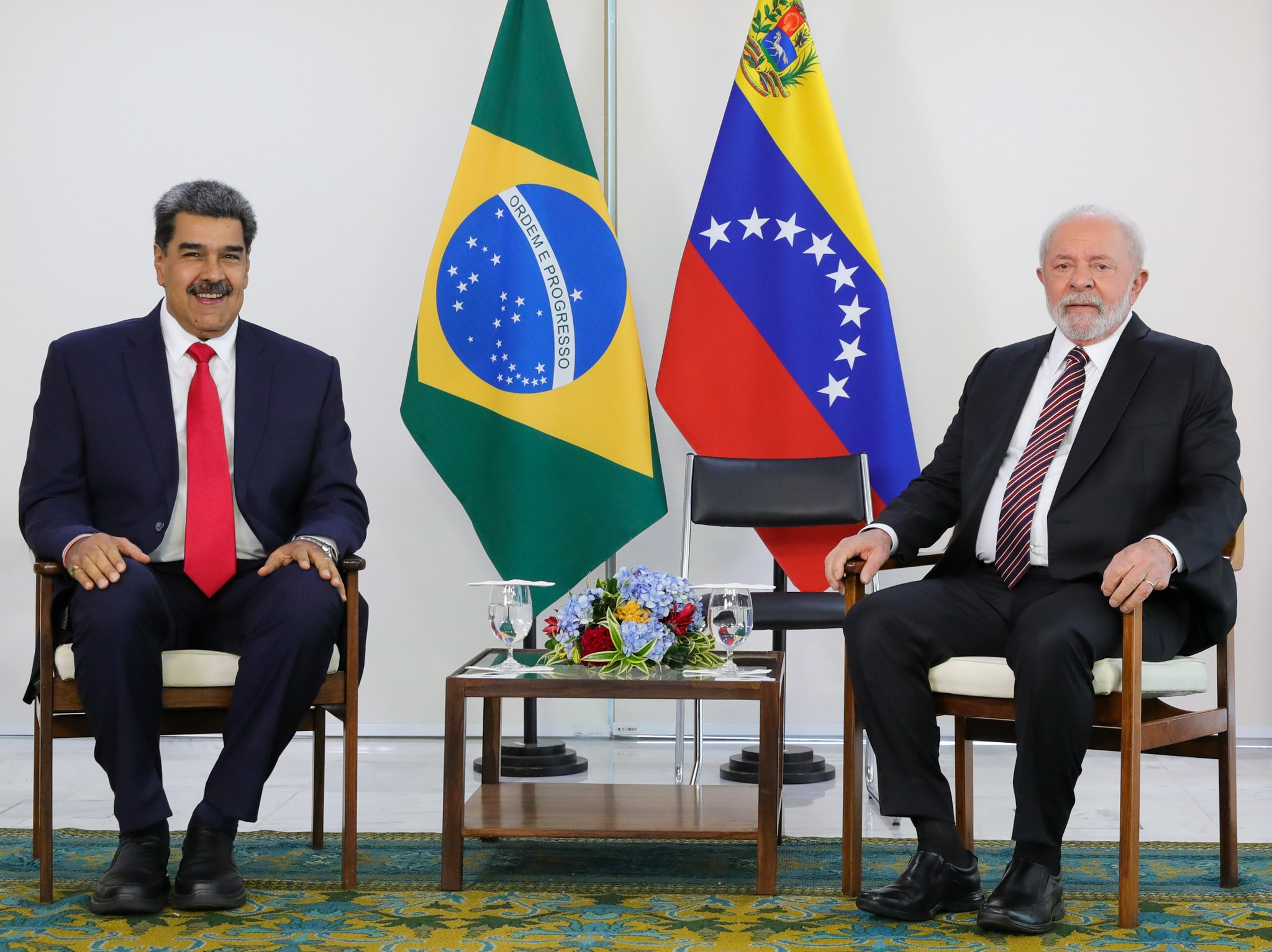 Nicolás Maduro, presidente da Venezuela, se reúne com Lula no Palácio Itamaraty