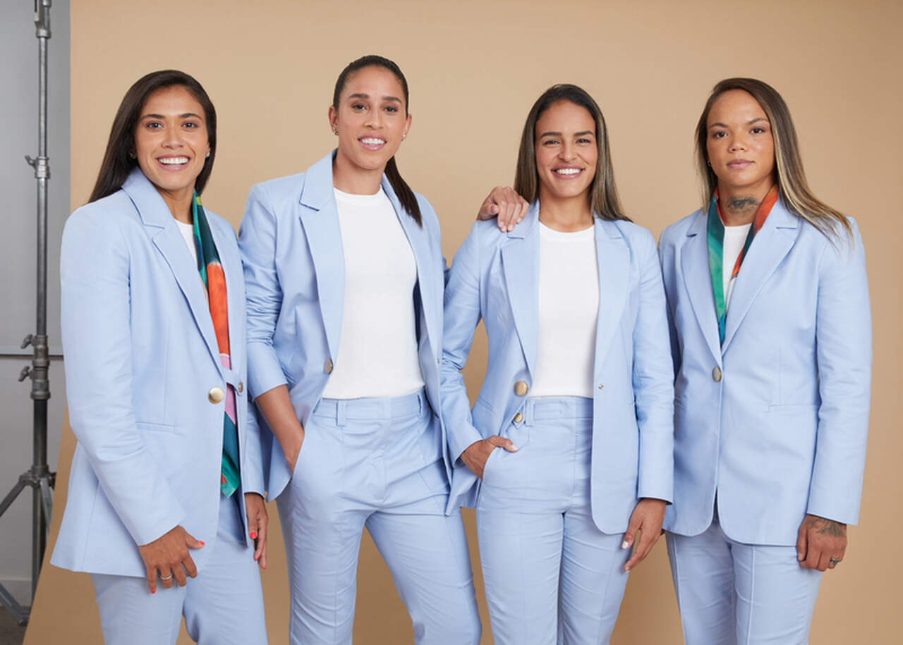 Em parceria com marca brasileira, CBF desenvolve projeto para produção de ternos para as jogadoras da seleção brasileira feminina