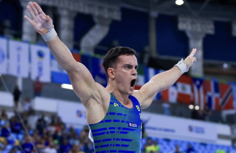 Em dobradinha brasileira, Caio Souza e Arthur Zanetti conquistam medalha na Copa do Mundo de Ginástica Artística