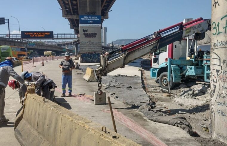 Terminal Gentileza: obras no entorno da avenida Brasil terá bloqueios até junho