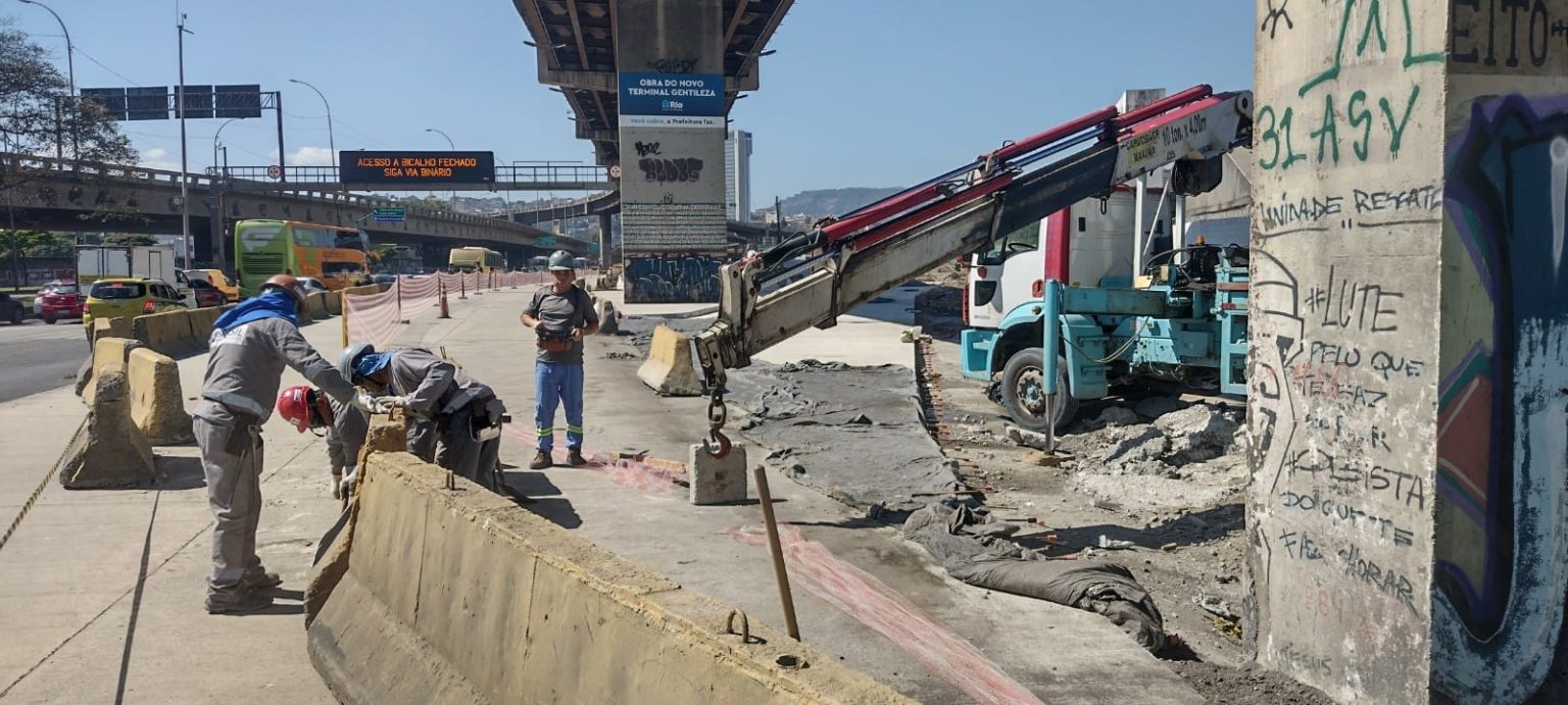 Terminal Gentileza: obras no entorno da avenida Brasil terá bloqueios até junho