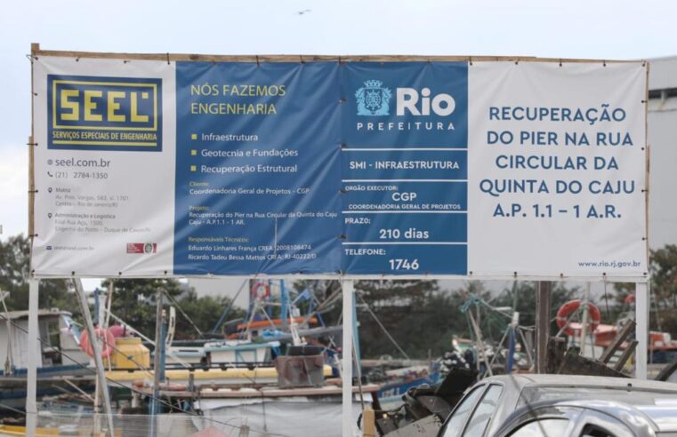 Prefeitura inicia obras no Píer do Caju e revitaliza praças na Zona Norte