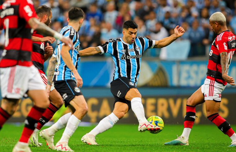 #CopadoBrasil: Flamengo vence Grêmio por 2 a 0, no jogo de ida, na Arena do Grêmio