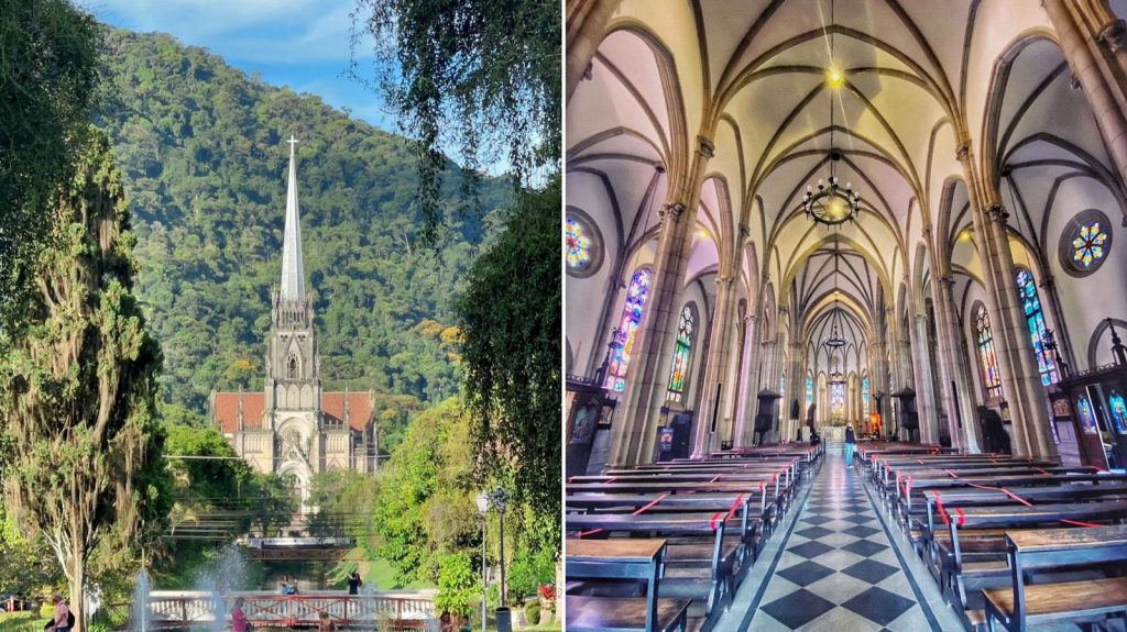 Catedral de Petrópolis abriga mausoléu da família imperial, para amantes de história passeio é imperdivel