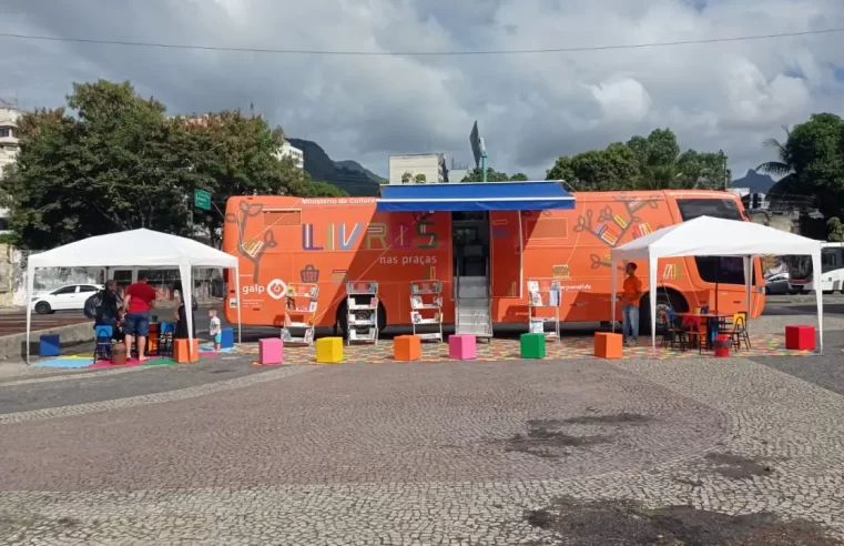 Projeto ‘Livros nas Praças’ leva biblioteca itinerante para espaços públicos nesta semana no Rio