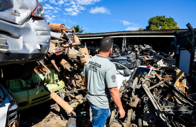 Governo estadual combate desmonte ilegal de veículos em Itaboraí