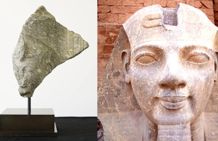 Suíça devolve fragmento de escultura de pedra do Faraó Ramsés II ao Egito