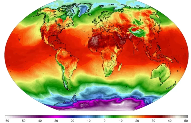 Planeta registra a temperatura média global mais alta da história desde 2016, atingido 17,01ºC