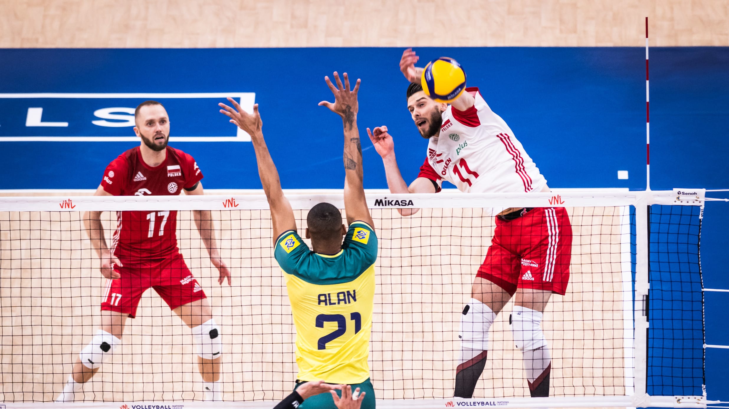 #VNL: Brasil é eliminado por 3 sets a 0 para a Polônia, que enfrentará o Japão na semifinal