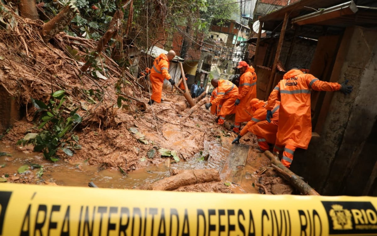 Rocinha foi a comunidade mais afetada com as chuvas no Rio