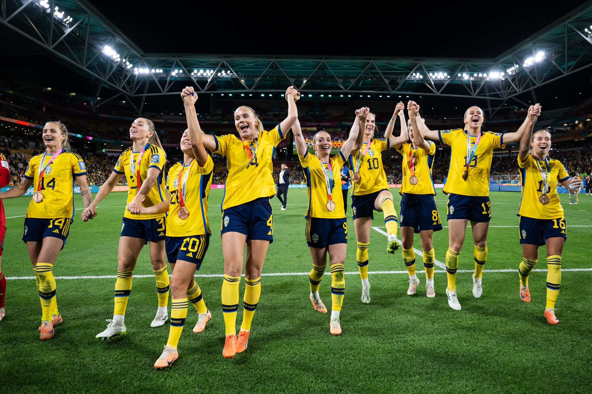 #CopadoMundoFeminina: Suécia fica em terceiro após vencer Austrália por 2 a 0