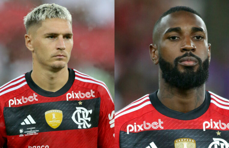 Gerson e Varela brigam durante treino do Flamengo