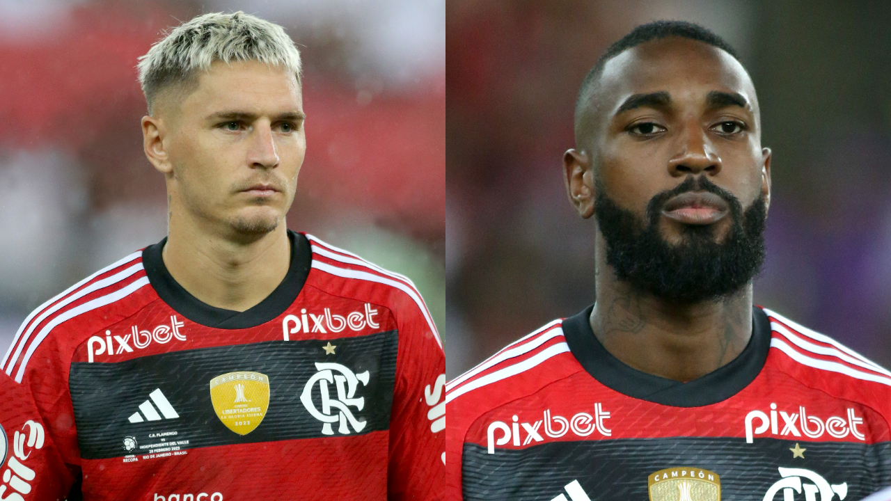 Gerson e Varela brigam durante treino do Flamengo