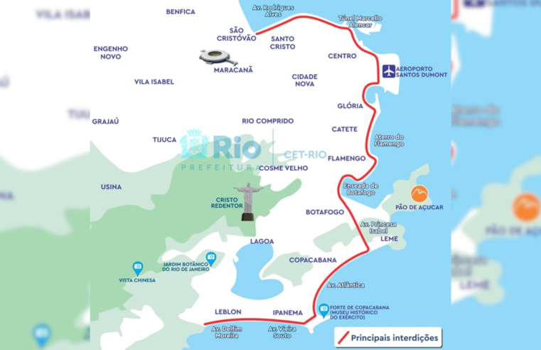 CET-Rio interdita vias da Zona Sul e Centro para a Meia Maratona Internacional