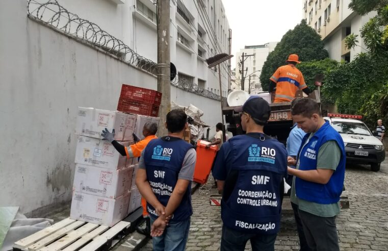 Seop apreende 120 quilos de cabos elétricos em operação em Manguinhos