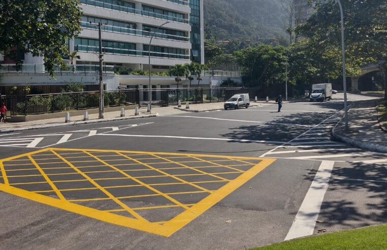 CET-Rio implanta sinalização horizontal em ruas de São Conrado