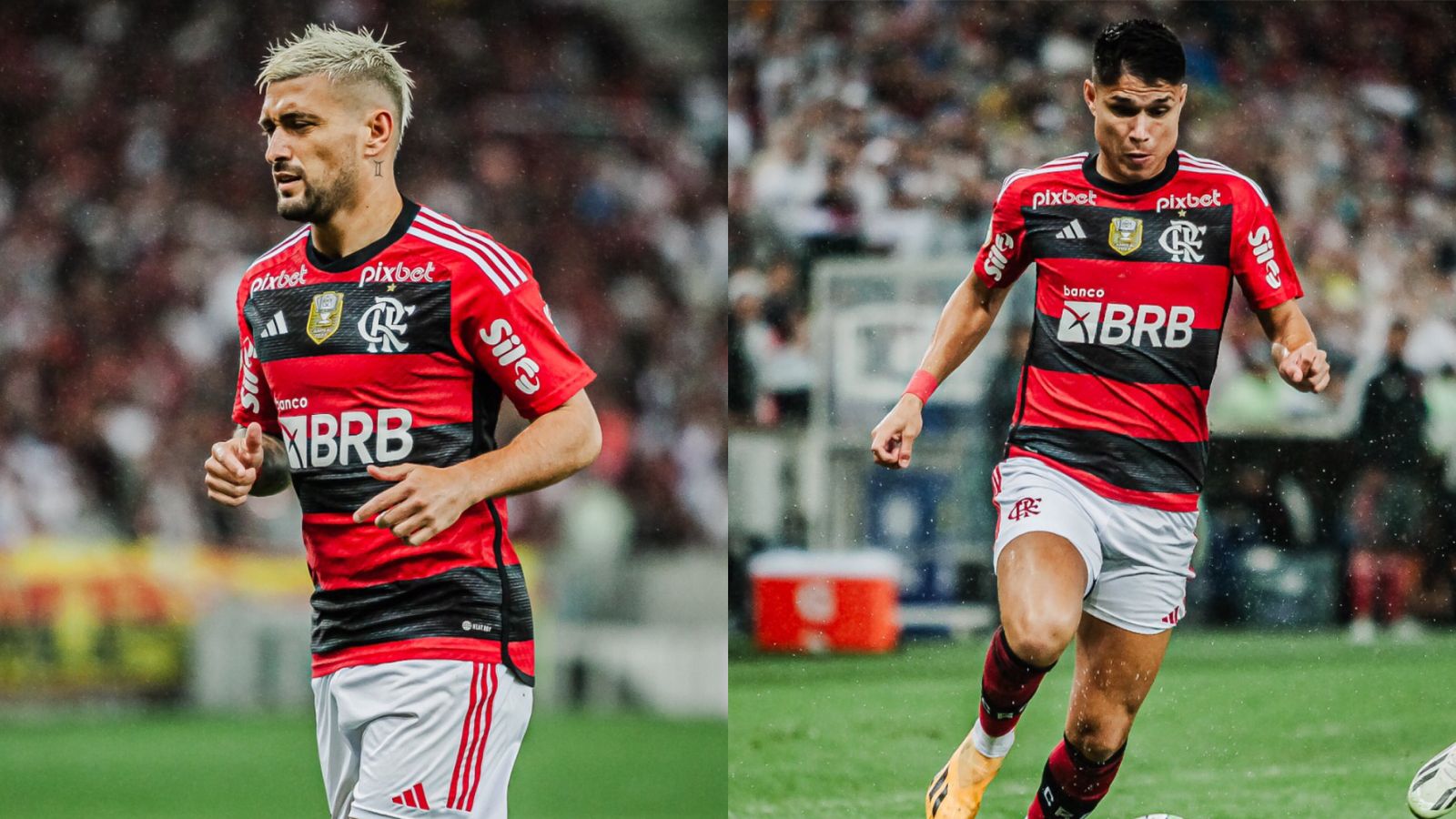 Flamengo confirma lesão na perna esquerda de Arrascaeta e Luiz Araújo