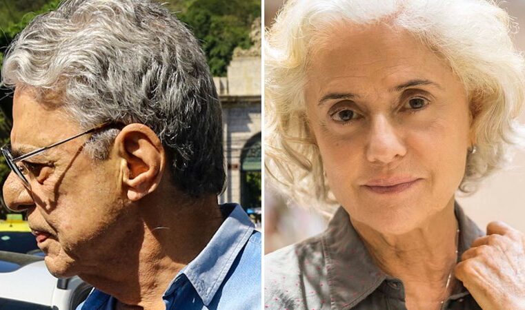 Chico Buarque presta condolências a Marieta Severo em enterro de Aderbal Filho