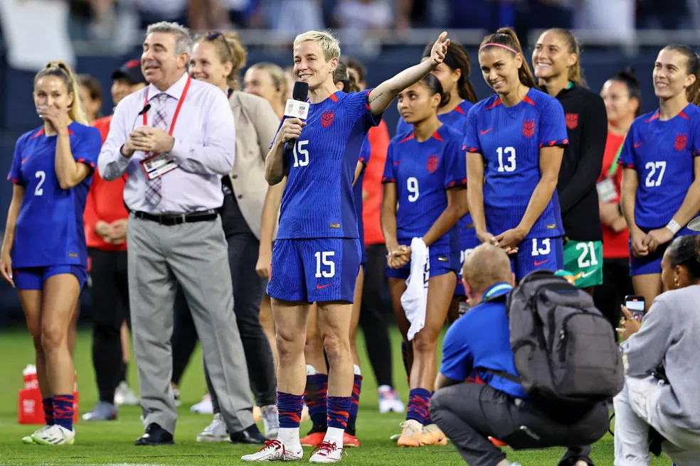 Megan Rapinoe se despede da seleção dos Estados Unidos 