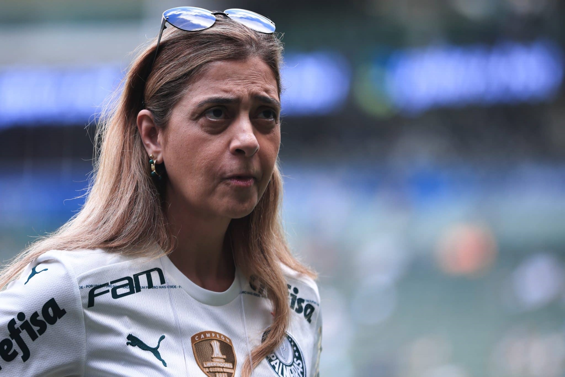 Leila Pereira se pronuncia sobre caso de Caio Paulista e defende espera por investigações: ‘Preciso aguardar o depoimento do atleta’