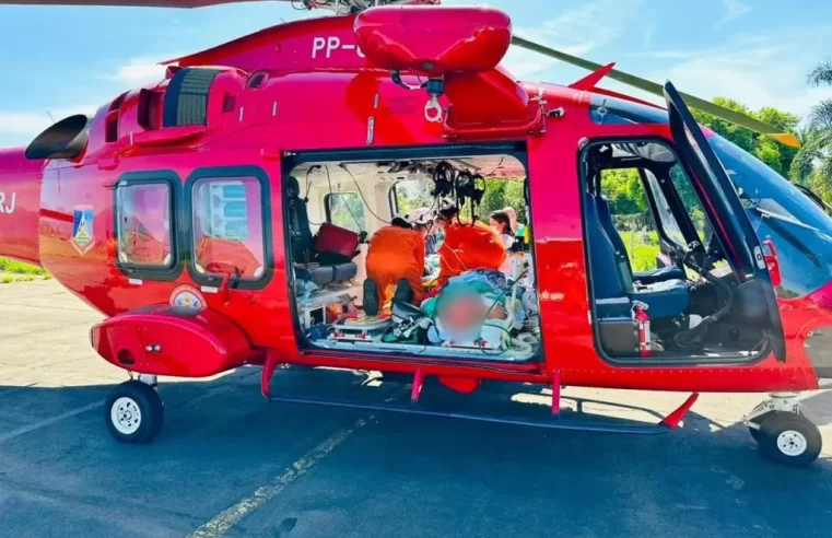 Corpo de Bombeiro faz transporte aeromédico de dois pacientes pela primeira vez