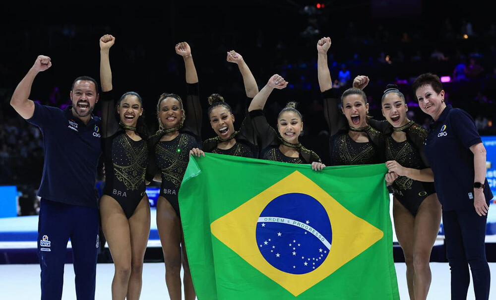 Brasil conquista medalha de prata inédita por equipe 