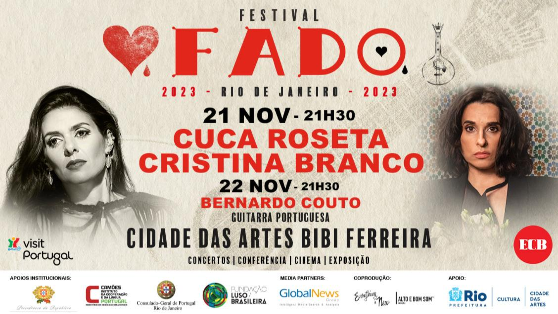 ‘Festival de Fado’ acontece em novembro na Cidade das Artes