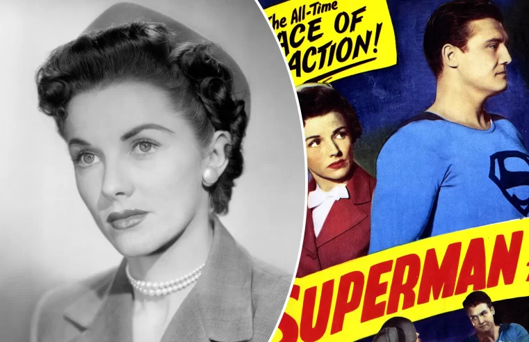 Morre Phyllis Coates, a primeira Lois Lane da TV, aos 96 anos