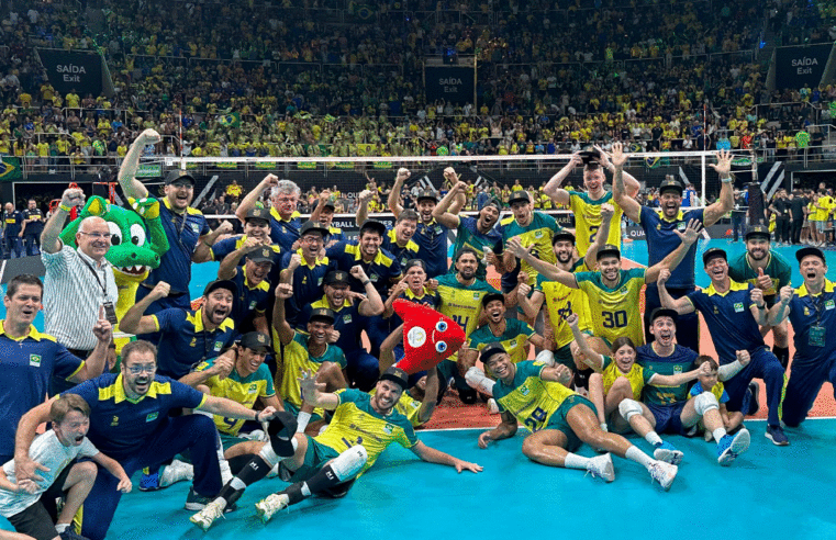 Brasil vence Itália por 3 sets a 2 e garante vaga para as Olimpíadas de Paris 2024