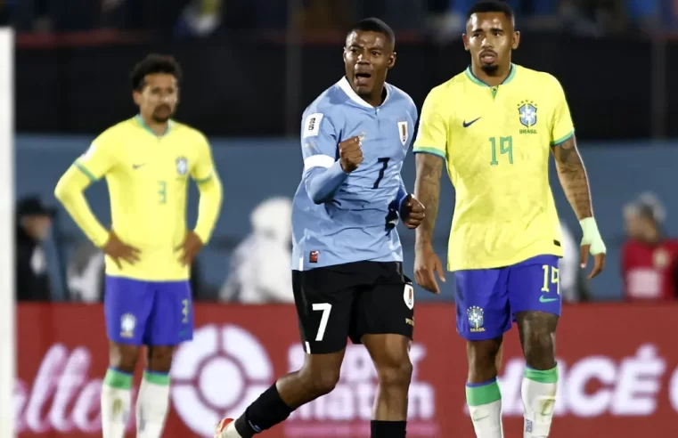 #EliminatóriasdaCopa: Brasil joga mal e perde por 2 a 0 para o Uruguai