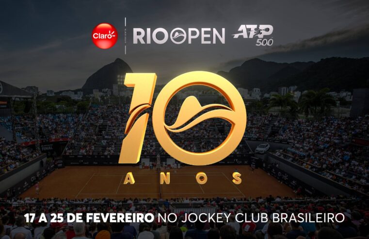 Começa hoje, às 12h, a pré-venda do Rio Open 2024, edição de 10 anos 