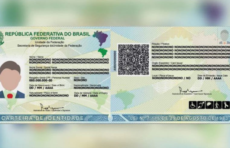 Novo modelo da Carteira de Identidade será oferecido a partir desta segunda