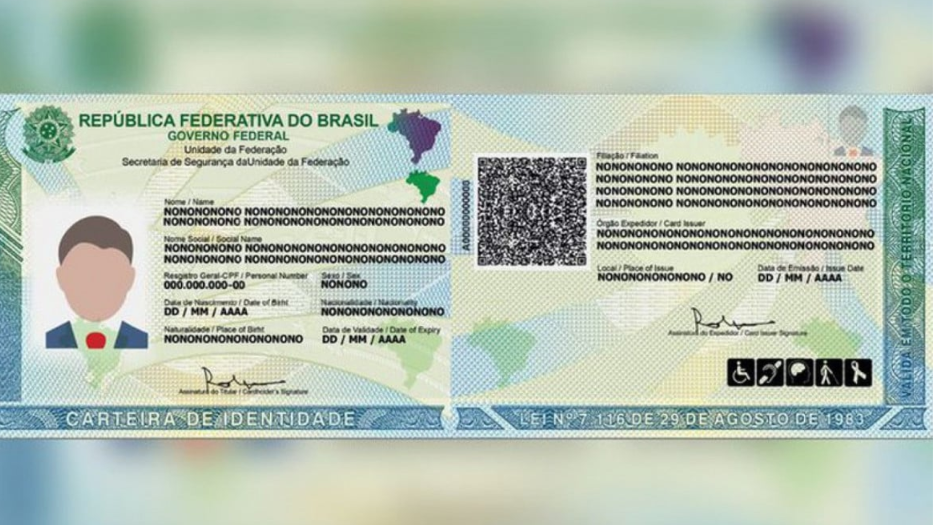 Novo modelo da Carteira de Identidade será oferecido a partir desta segunda