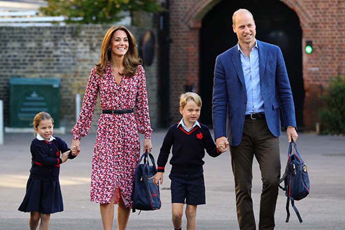 William, Príncipe de Gales, decide enviar George para um internato. Kate Middleton discorda