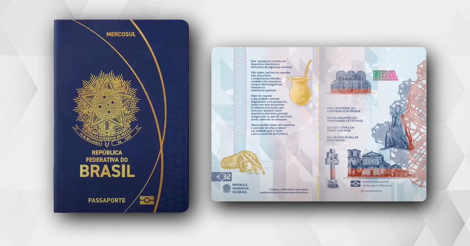 Novo passaporte brasileiro começa a ser expedido pela PF a partir de 2024