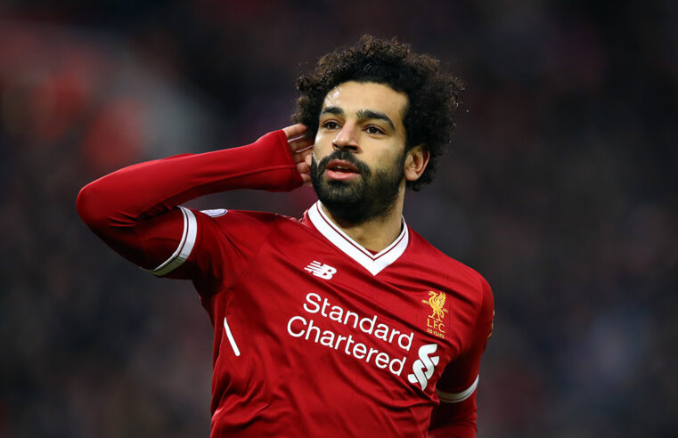 Salah, do Liverpool, é o maior artilheiro de um clube inglês em competições europeias