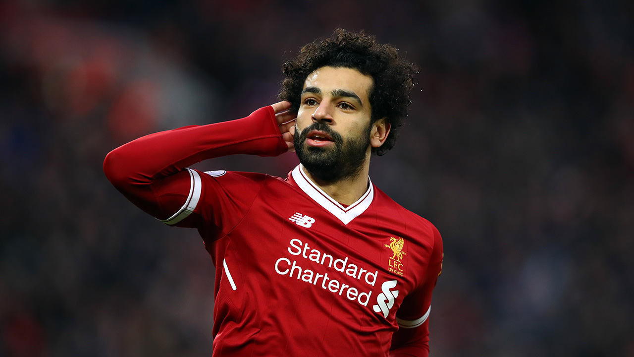 Salah, do Liverpool, é o maior artilheiro de um clube inglês em competições europeias