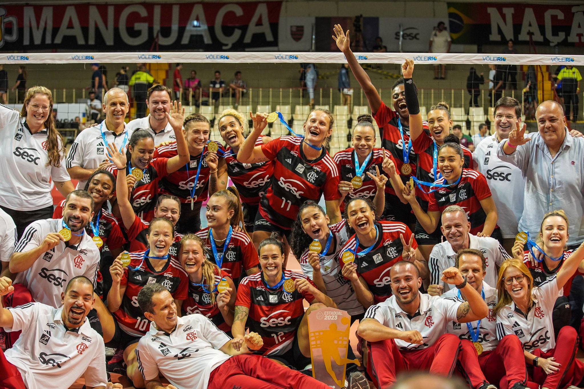 Sesc Flamengo vence Fluminense por 3 o 0 no Campeonato Carioca de vôlei 