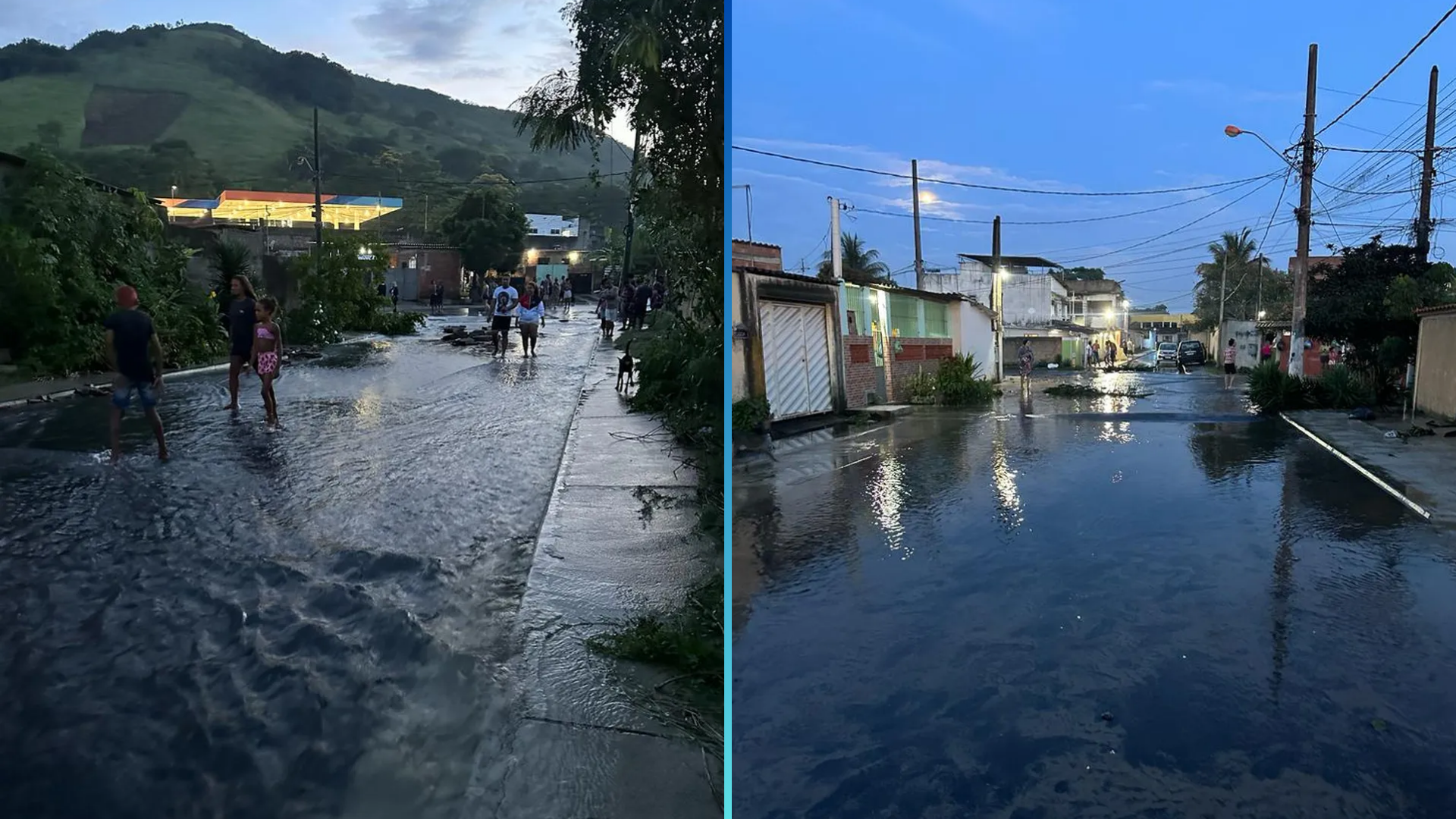 Adutora em Nova Iguaçu rompe e afeta 27 bairros da Zona Norte