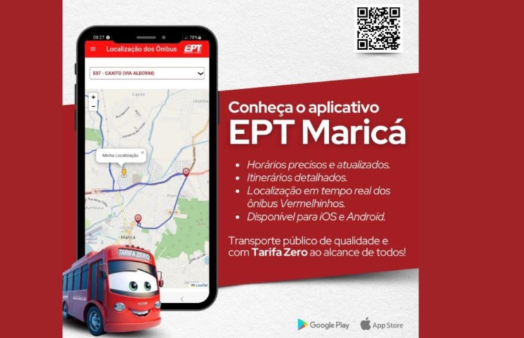 Maricá lança app EPT, voltado para seu projeto de tarifa zero dos ônibus