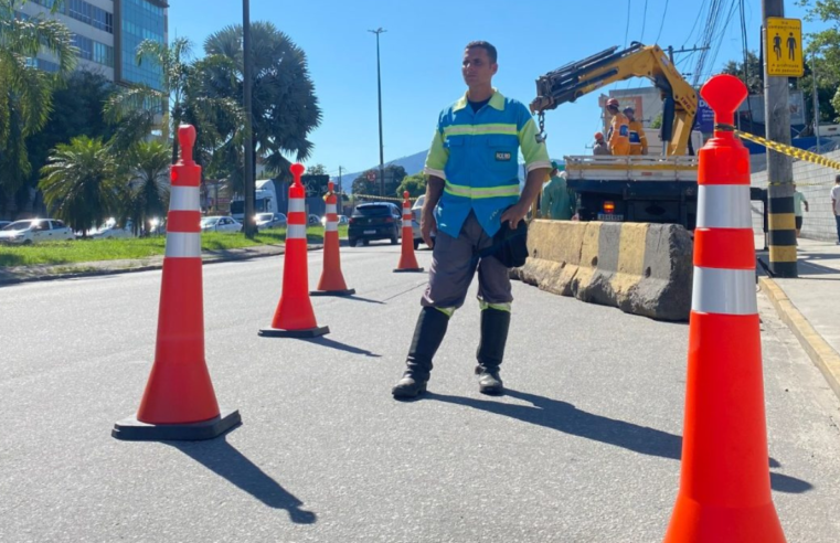 Av. Dom Sebastião I, em Campo Grande, está interditada nesta sexta-feira