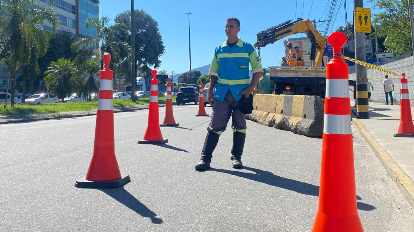 Av. Dom Sebastião I, em Campo Grande, está interditada nesta sexta-feira