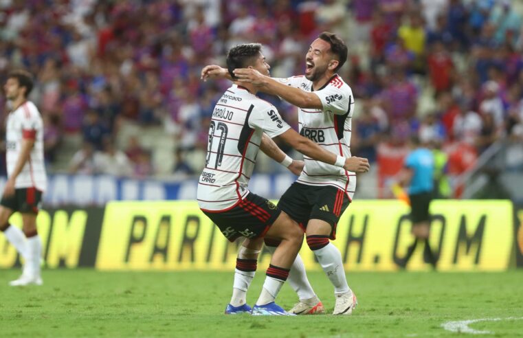 #Brasileirão: Flamengo vence o Fortaleza por 2 a 0 e fica a seis pontos da liderança