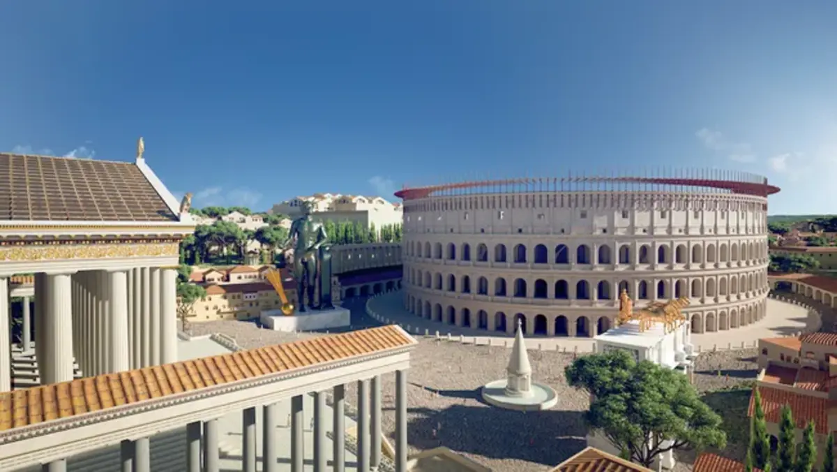 Roma antiga é reconstruída em modelo 3D