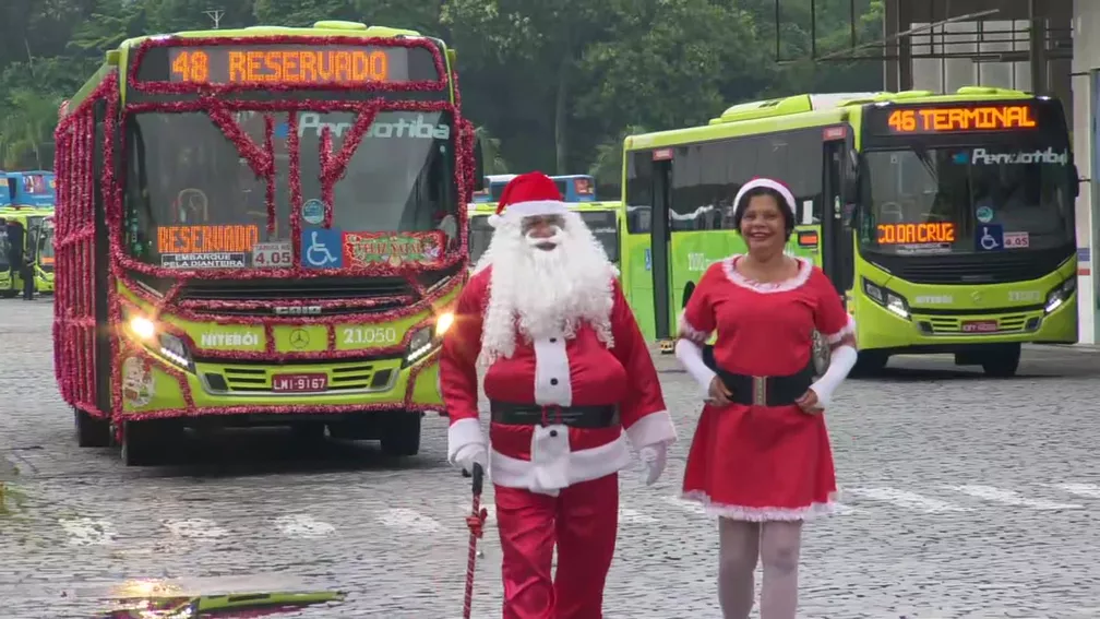 Motoristas de ônibus em Niterói participam de projeto de Natal