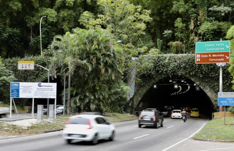 Túnel Rebouças será fechado, sentido Lagoa, para serviços de manutenção 