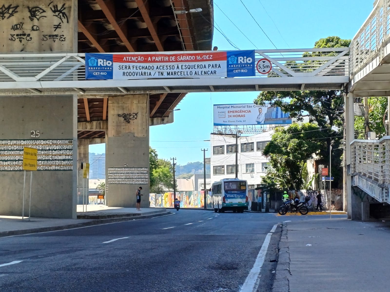 Começa a funcionar o novo acesso da Avenida Brasil à Rodoviária e ao Túnel Marcello Alencar 