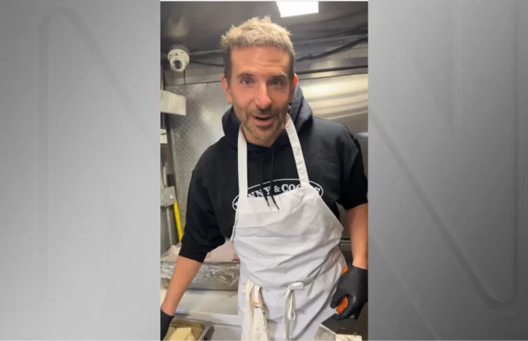 Bradley Cooper surpreende fãs como chapeiro em um foodtruck de Nova York