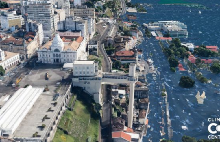 Investigação climática mostra o depois de cidades pós aumento do nível do mar